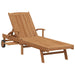 Șezlong cu pernă Maro 195 x 59 x 78,5 cm Lemn solid de tec - WALTI WALTI