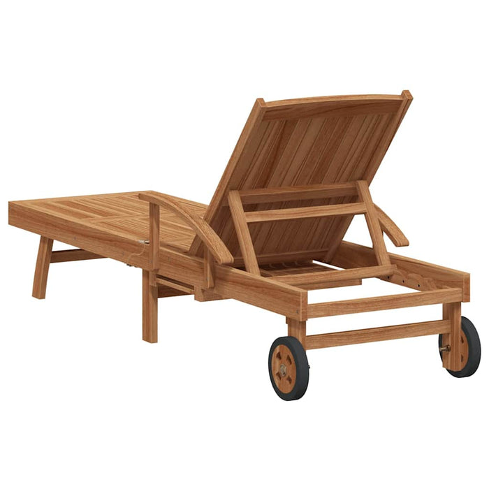 Șezlong cu pernă Maro 195 x 59 x 78,5 cm Lemn solid de tec - WALTI WALTI