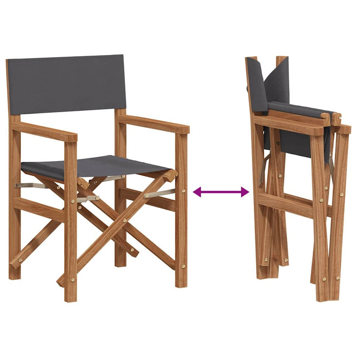 Scaun pliabil pentru directori Gri 56 x 54 x 87 cm - WALTI WALTI