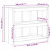 Dulap de bucătărie Maro 106 x 55 x 92 cm lemn masiv de duglas - WALTI WALTI