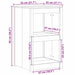 Dulap de bucătărie Maro 55 x 55 x 92 cm Lemn masiv de pin - WALTI WALTI