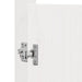 Ușă de bucătărie 2 pcs Alb 50 x 9 x 82 cm Lemn masiv de pin - WALTI WALTI