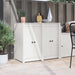 Ușă de bucătărie 2 pcs Alb 50 x 9 x 82 cm Lemn masiv de pin - WALTI WALTI