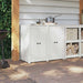 Ușă de bucătărie 2 pcs Alb 50 x 9 x 82 cm Lemn masiv de pin - WALTI WALTI