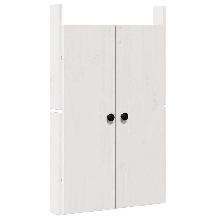 Ușă de bucătărie 2 pcs Alb 50 x 9 x 82 cm Lemn masiv de pin - WALTI WALTI