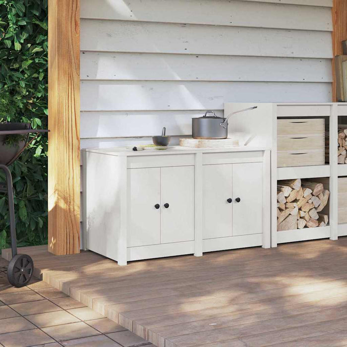 Dulap de bucătărie Alb 106 x 55 x 64 cm Lemn masiv de pin - WALTI WALTI
