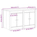 Dulap de bucătărie Alb 106 x 55 x 64 cm Lemn masiv de pin - WALTI WALTI