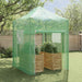 Seră cu cadru pop-up cu acoperiș Verde 200 x 200 x 300 cm Fier - WALTI WALTI