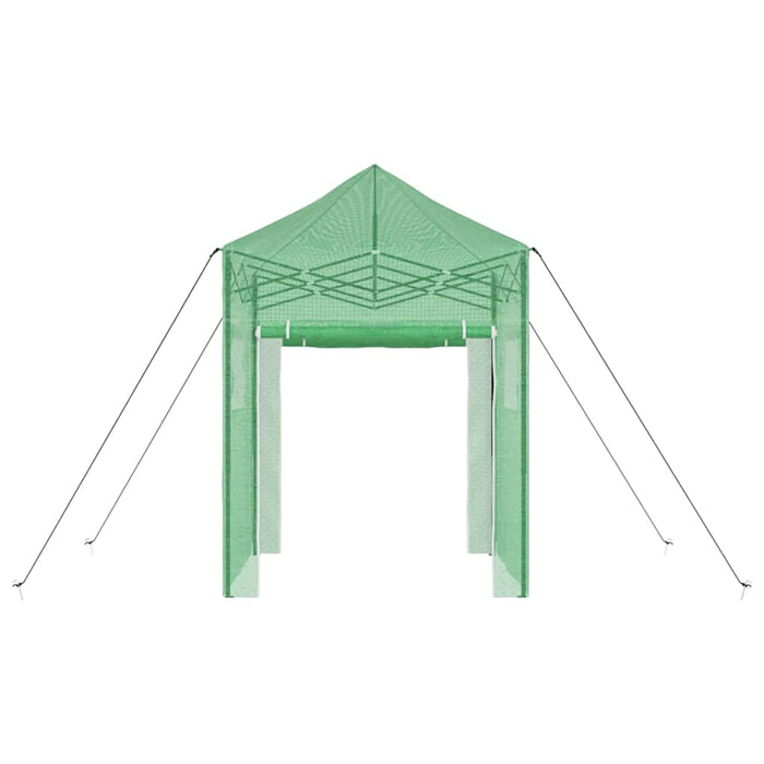 Seră cu cadru pop-up cu acoperiș Verde 200 x 200 x 300 cm Fier - WALTI WALTI