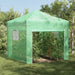 Seră cu cadru pop-up cu acoperiș Verde 290 x 290 x 315 cm Fier - WALTI WALTI