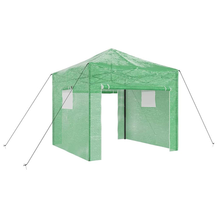 Seră cu cadru pop-up cu acoperiș Verde 290 x 290 x 315 cm Fier - WALTI WALTI