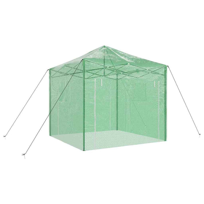 Seră cu cadru pop-up cu acoperiș Verde 290 x 290 x 315 cm Fier - WALTI WALTI