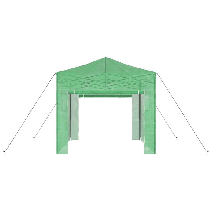 Seră cu cadru pop-up cu acoperiș Verde 290 x 290 x 315 cm Fier - WALTI WALTI