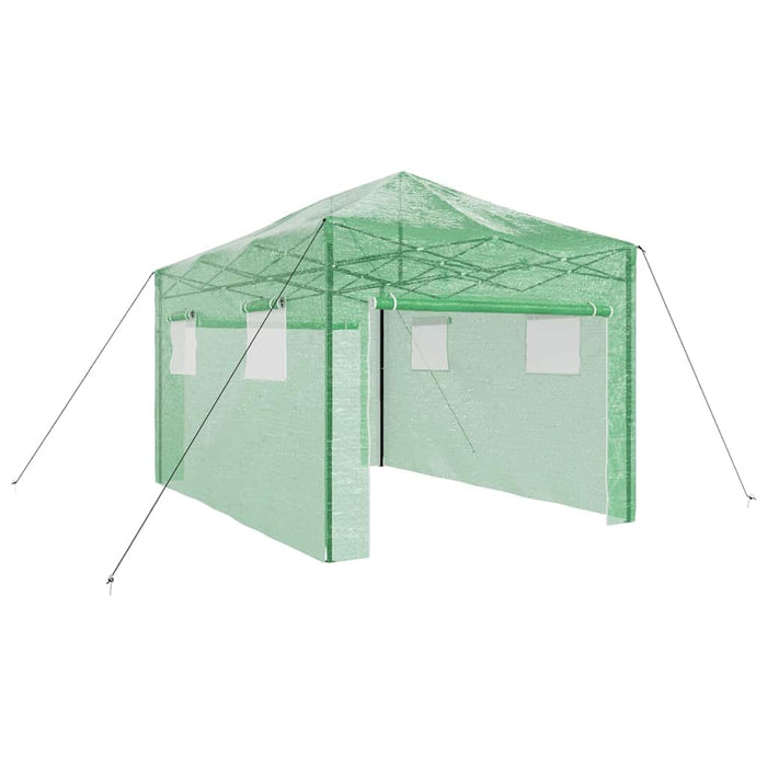 Seră cu cadru pop-up cu acoperiș Verde 290 x 430 x 315 cm Fier - WALTI WALTI