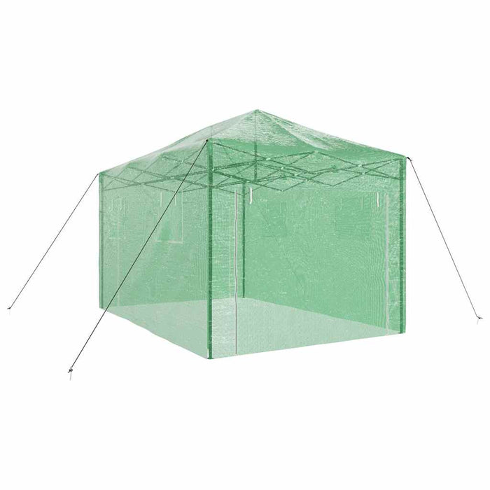 Seră cu cadru pop-up cu acoperiș Verde 290 x 430 x 315 cm Fier - WALTI WALTI