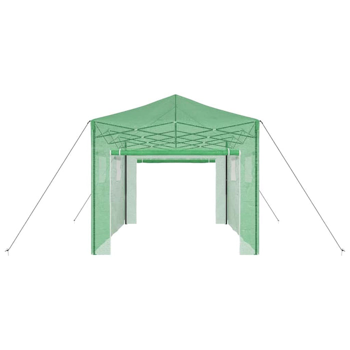 Seră cu cadru pop-up cu acoperiș Verde 290 x 430 x 315 cm Fier - WALTI WALTI