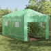 Seră cu cadru pop-up cu acoperiș Verde 290 x 580 x 315 cm Fier - WALTI WALTI