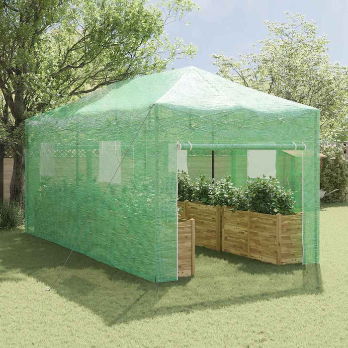 Seră cu cadru pop-up cu acoperiș Verde 290 x 580 x 315 cm Fier - WALTI WALTI