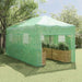 Seră cu cadru pop-up cu acoperiș Verde 290 x 580 x 315 cm Fier - WALTI WALTI