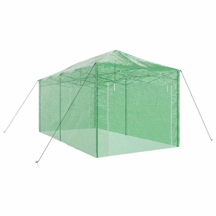 Seră cu cadru pop-up cu acoperiș Verde 290 x 580 x 315 cm Fier - WALTI WALTI