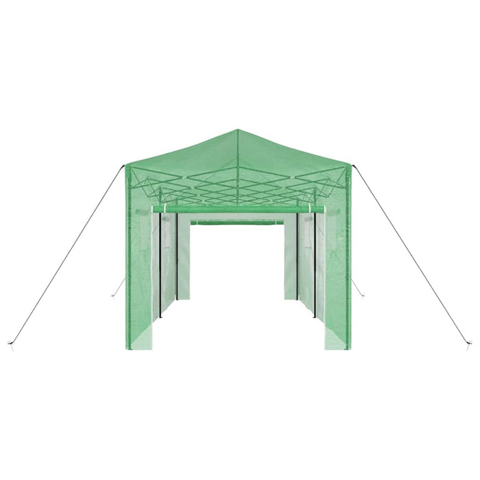 Seră cu cadru pop-up cu acoperiș Verde 290 x 580 x 315 cm Fier - WALTI WALTI