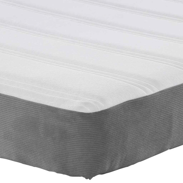 Saltea de pat cu saltea Gri deschis 90 x 200 cm țesătură - WALTI WALTI