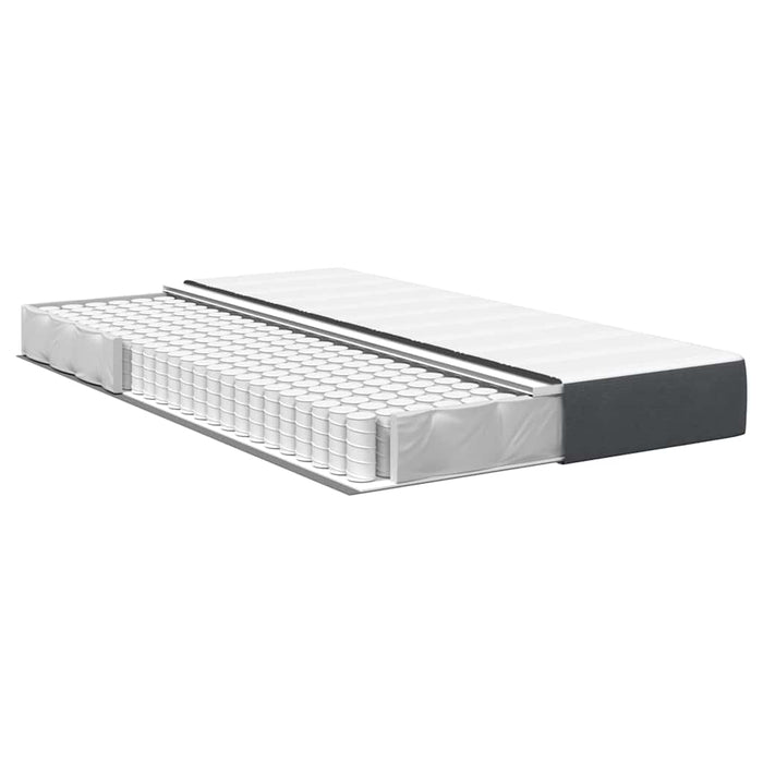 Saltea de pat cu saltea Gri 120 x 190 cm țesătură - WALTI WALTI