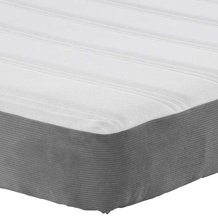 Saltea de pat cu saltea Gri deschis 140 x 190 cm țesătură - WALTI WALTI