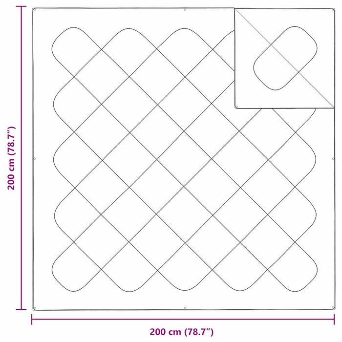 Plapumi & Pături Alb 200 x 200 cm Microfibră - WALTI WALTI