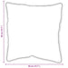 Pernă cu pernă 2 pcs Alb 41 x 40 x 20 cm Poliester - WALTI WALTI