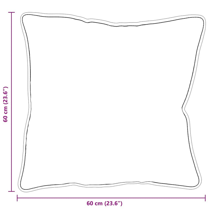 Pernă cu pernă 2 pcs Alb 60 x 60 x 20 cm Poliester - WALTI WALTI