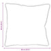 Pernă cu pernă 2 pcs Alb 60 x 60 x 20 cm Poliester - WALTI WALTI