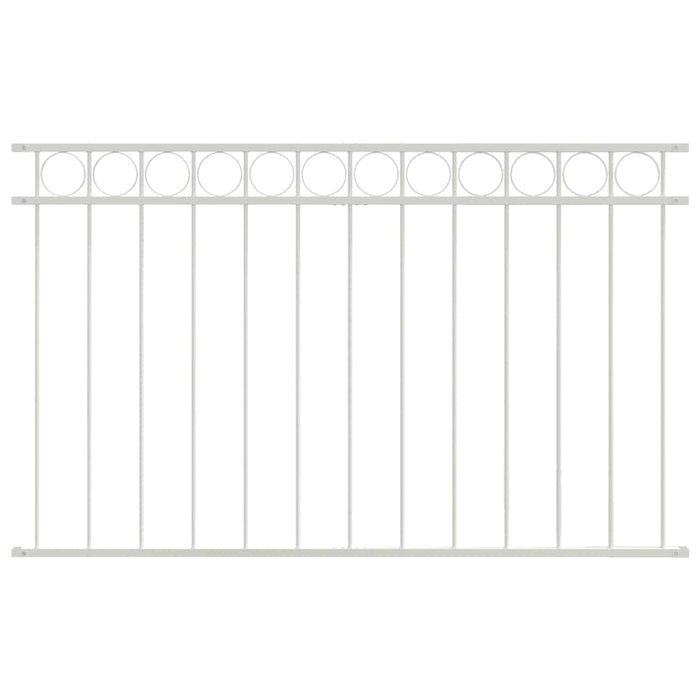 Element de gard ASSEN Alb 170 x 100 cm Oțel - WALTI WALTI