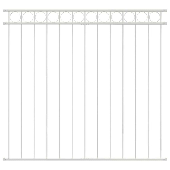 Element de gard ASSEN Alb 170 x 150 cm Oțel - WALTI WALTI