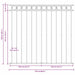 Element de gard ASSEN Alb 170 x 150 cm Oțel - WALTI WALTI