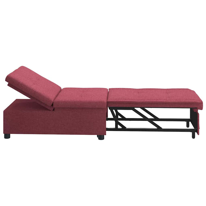 Canapea extensibilă Roșu Vin 194 x 50 x 82 cm țesătură - WALTI WALTI
