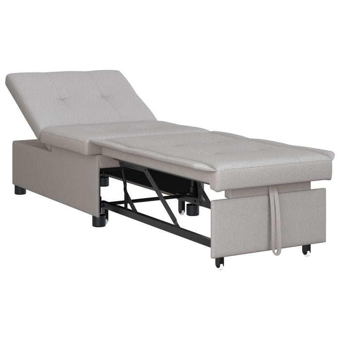 Canapea extensibilă Gri 194 x 50 x 82 cm țesătură WALTI