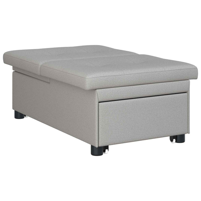 Canapea extensibilă Gri 194 x 50 x 82 cm țesătură WALTI