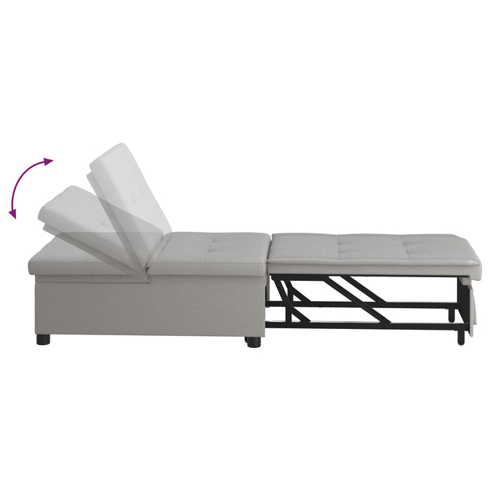 Canapea extensibilă Gri 194 x 50 x 82 cm țesătură WALTI