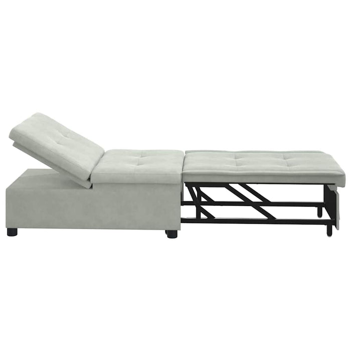 Pat canapea Gri deschis 194 x 67 x 82 cm Catifea - WALTI WALTI
