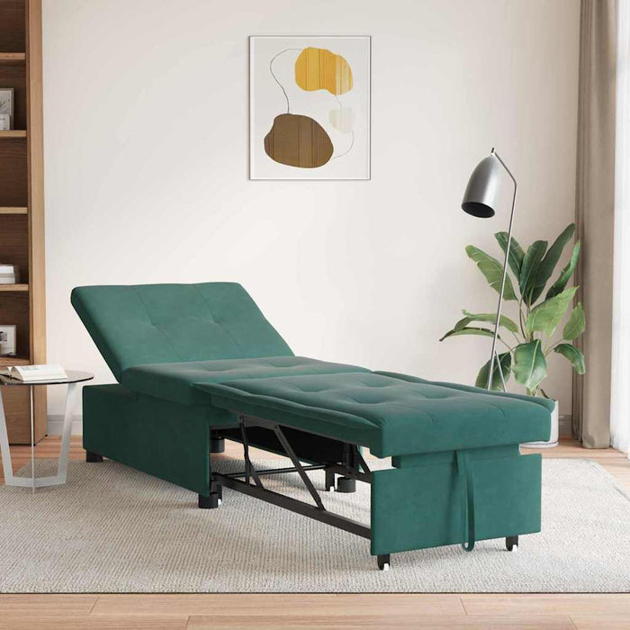 Pat canapea Verde închis 194 x 67 x 82 cm Catifea - WALTI WALTI