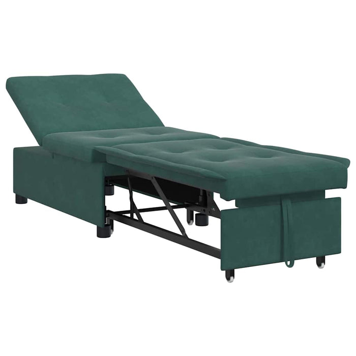 Pat canapea Verde închis 194 x 67 x 82 cm Catifea - WALTI WALTI