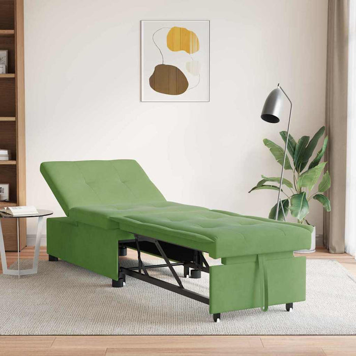Pat canapea Verde deschis 194 x 67 x 82 cm Catifea - WALTI WALTI