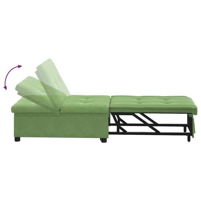 Pat canapea Verde deschis 194 x 67 x 82 cm Catifea - WALTI WALTI