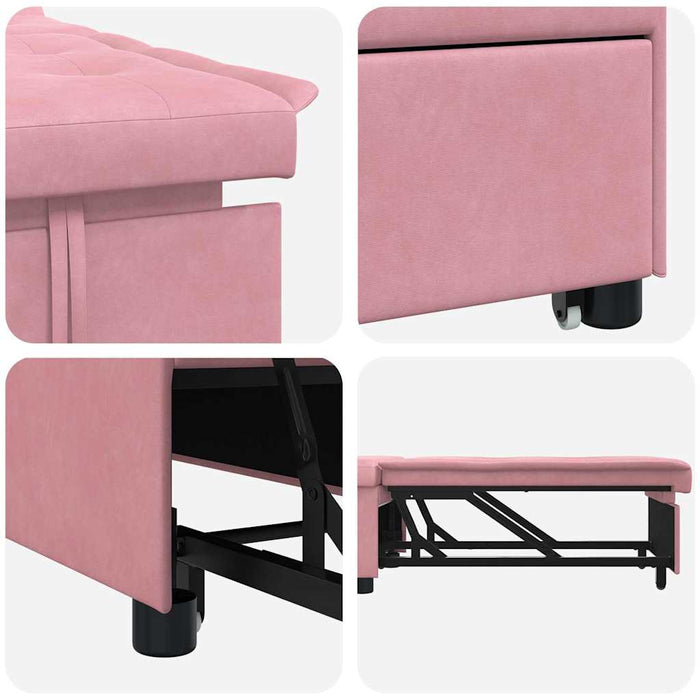 Pat canapea Roz 194 x 67 x 82 cm Catifea - WALTI WALTI