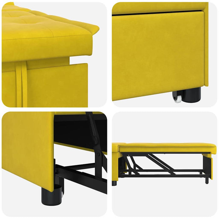 Pat canapea Galben 194 x 67 x 82 cm Catifea - WALTI WALTI