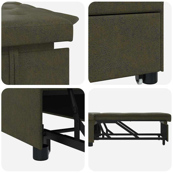 Pat canapea Verde Army 194 x 67 x 82 cm Material Huahua - WALTI WALTI
