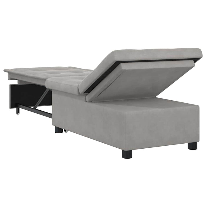Canapea extensibilă Gri deschis 194 x 67 x 82 cm Microfibră WALTI