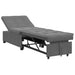 Canapea extensibilă Gri închis 194 x 67 x 82 cm Microfibră - WALTI WALTI