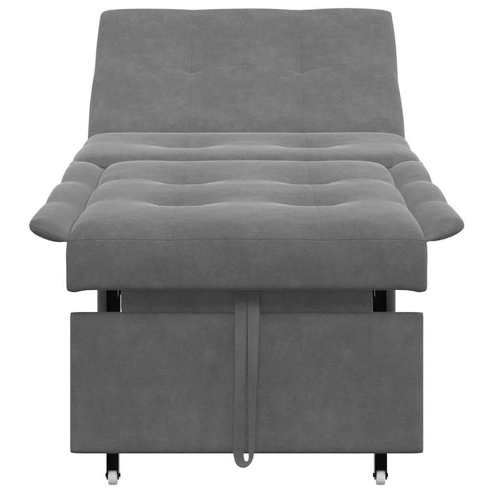 Canapea extensibilă Gri închis 194 x 67 x 82 cm Microfibră - WALTI WALTI